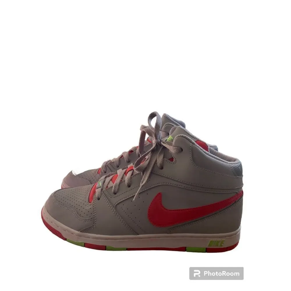 NIKE PRESTIGE High Top Shoes Youth 9.5 gray/red